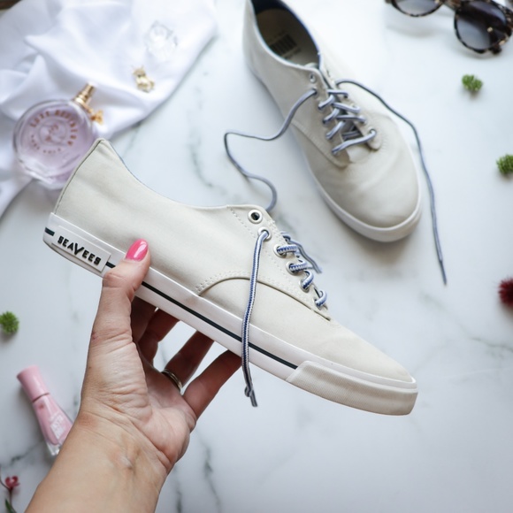 SeaVees Shoes - SEAVEES Hermosa Plimsoll sneaker cream twill
